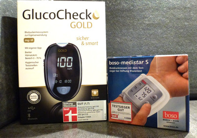 Blutdruckmessgerät Handgelenk boso medistar S neu inkl. GluckoCheck GOLD Set neu