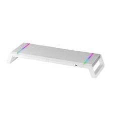 Soporte Sobremesa Mars Gaming Mgsone Para Monitor Max 30kg Rgb Blanco