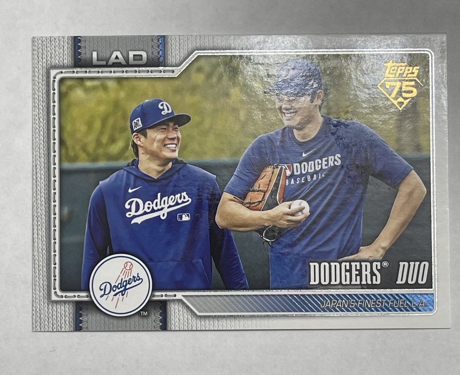 Topps 2026 Series 1 Dodgers Duo #265 Golden Mirror Variation Ohtani Yamamoto SSP