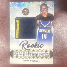 2024-25 Panini NBA Hoops Rookie Sweaters Daron Holmes II Denver Nuggets RSW-DRH 