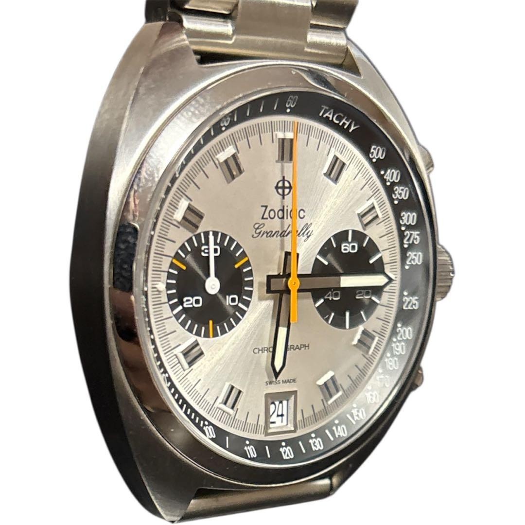 Zodiac Grand Rally ZO9600 Mens Watch Quartz Chronograph Rare