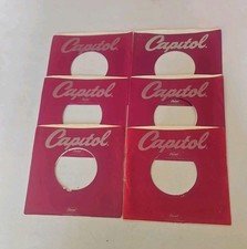 45 RPM 7" RECORD SLEEVES CO. SLEEVE 6 PACK SEE PHOTOS Capitol Records SLV306