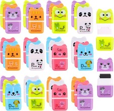 36PCS Cute Animal Cartoon Erasers for Kids School Party Favor Supplies