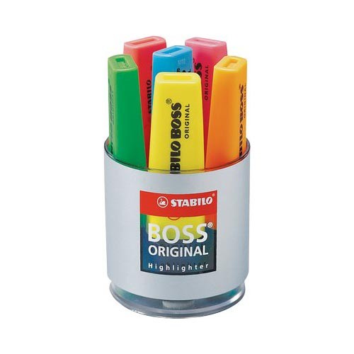 Evidenziatore Boss Original Stabilo - 2-5 mm - 7006 (Assortiti Conf. 6)