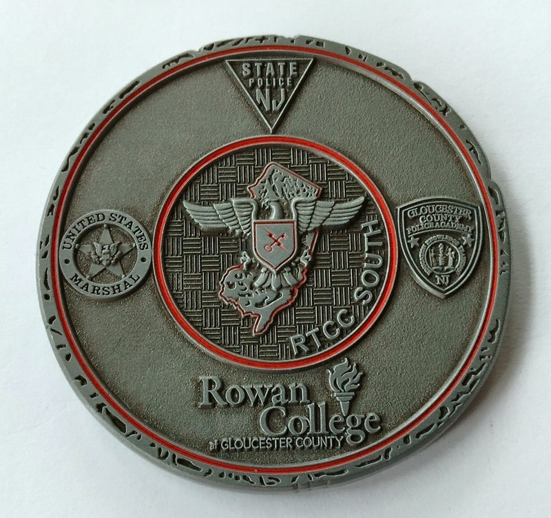 Older NJSP New Jersey State Police RTCC South Rowan College Challenge Coin