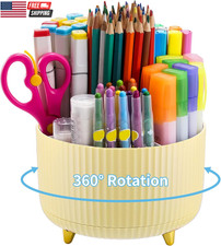 Desk Organizer, 360-Degree Rotating Pen Holder, Desk Organizers and Accessories