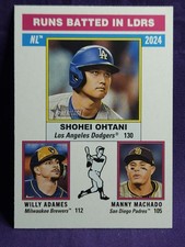 2025 Topps Heritage - League Leaders Shohei Ohtani, Manny Machado, Willy Adames
