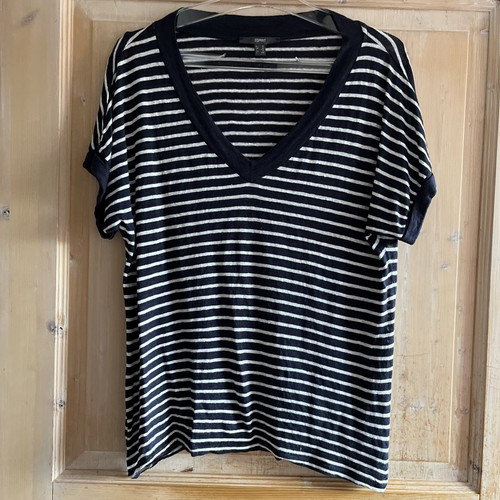 Esprit Damen Shirt T-Shirt Größe XL Blau Weiß