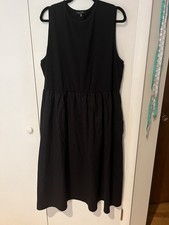 Tahari Womens Tank Sleeveless Long Dress Size 3X Black Stretch With Pockets