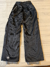 Women's Vtg ROXY Snow QUICKSILVER Glossy Bleck Ski/Snowboard Pants Size S/M