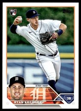 2023 Topps Ryan Kreidler Rookie Detroit Tigers #356