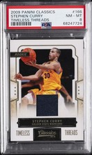 2009 PANINI CLASSICS TIMELESS THREADS #166 STEPHEN CURRY ROOKIE RC 14/265 PSA 8