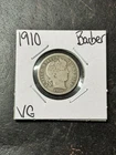 1910 P Barber Silver Dime Nice VG Very Good U.S. 10c Type Coin (Raw18819)