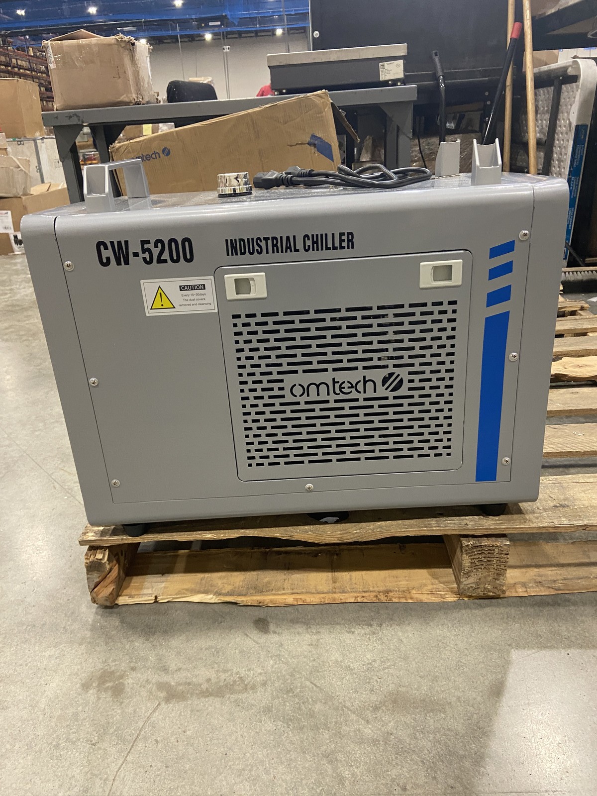 OMTech CW-5200 Industrial Water Chiller for CO2 Laser Engraving Cutting Machines
