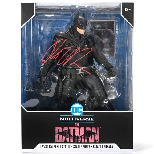 Robert Pattinson Autographed McFarlane Toys The Batman 12" Posed Statue