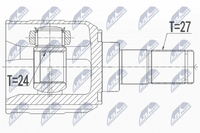 Gelenksatz Antriebswelle Nty NPW-KA-365 FüR Hyundai I30 Gd Elantra 5 Md Ud Crdi