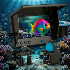 30M/15M Underwater Fishing Camera, 4.3in Scre...