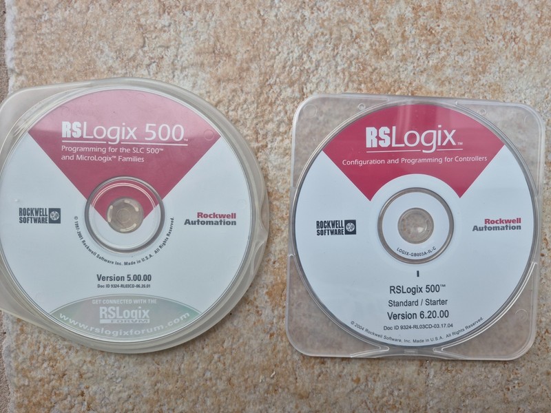 Two Rockwell Automation RSLogix 500 Discs, 2004