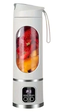 Portable USB Type C Rechargeable Mini Blender & Juicer, 3 Modes, Digital Display