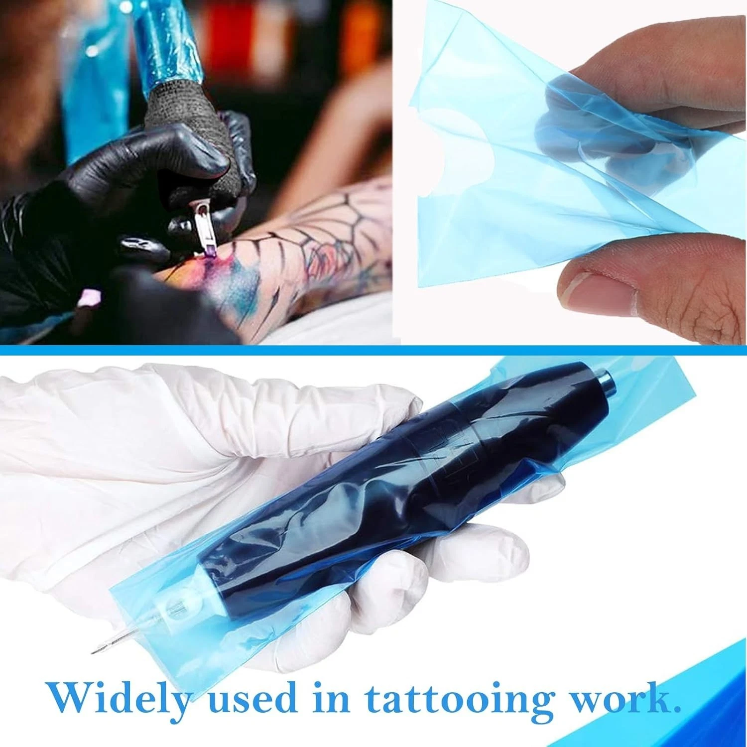 Pro Tattoo Supplies: 200 Machine Covers + 4 Grip Tapes for Serious Artists image 8