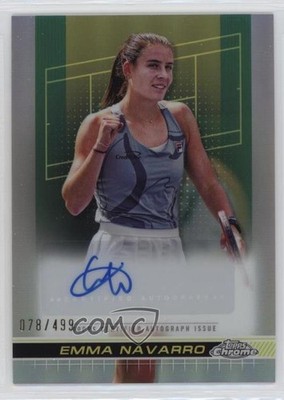 2024 Topps Chrome I Refractor 78/499 Emma Navarro #TCA-ENO Rookie Auto RC ob9