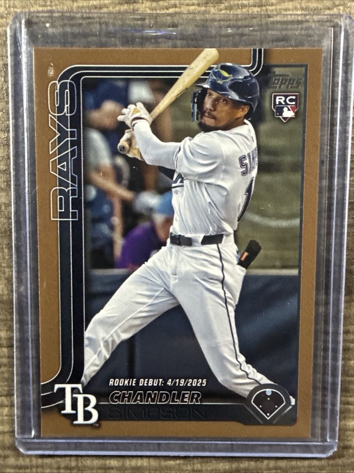 2025 Topps Update Series - Rookie Debut Chandler Simpson #US349 Gold /2025 (RC)