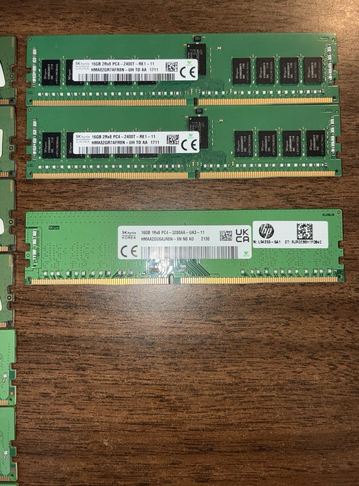 Server Memory DDR4 Hynix Samsung 16GB 4GB PC4-2400T 2133P 3200AA Mix RAM Lot -11 - Image 4 of 4