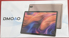 DMOAO DMOAO 10.1in Wi?Fi Tablet, 128GB Storage, Gold (Boxed)