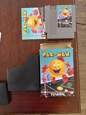NINTENDO NES IN BOX LOT OF 5 GAMES Tetris Pac-Man Pinball +