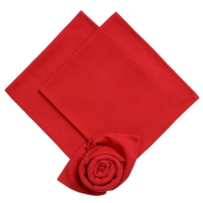 Gariella 3er Set Muster Stoffservietten Servietten 45cm 100% Baumwolle Rot - Bild 1 von 4