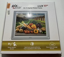 Pix-Star Lux 17 inch Extra Large Digital Frame  Free Unlimited Cloud 249 MSRP