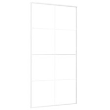 Sliding Door Inner Glass Door Sliding Barn Door Aluminium and ESG Glass vidaXL