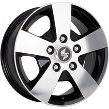 Cerchi in lega ETA BETA ATRIA 16" 6.5J 5x130 ET 55 78.1 MATT BLACK FULL POLISH