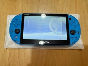 Near Mint Sony PlayStation PS Vita PCH-2000 Slim Aqua Blue Model