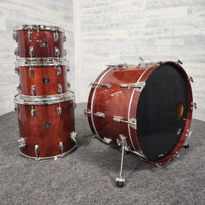 Used Vintage Tama Superstar 4pc Drum Set Super Mahogany - Fair