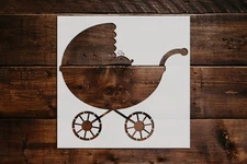 Baby Stroller Stencil - Art and Wall Stencil