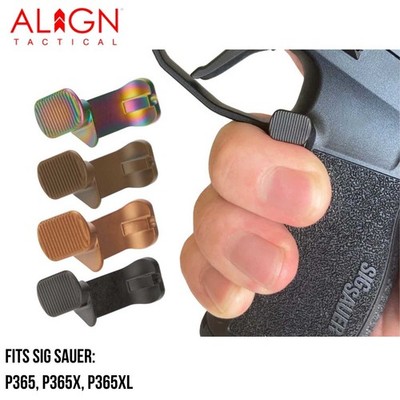 Align Tactical Sig P365 P365 P365XL Steel Offset Extended Magazine Release PVD