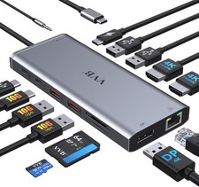 USB C Laptop Docking Station Dual Monitor HDMI for Dell/Lenovo/HP 14...