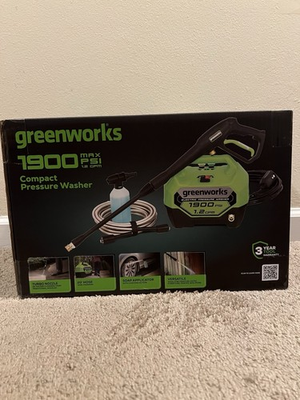 #ad New Greenworks 1900 MAX PSI 1.2GPM Electric Compact PressureWasher GPW1901 $80.00