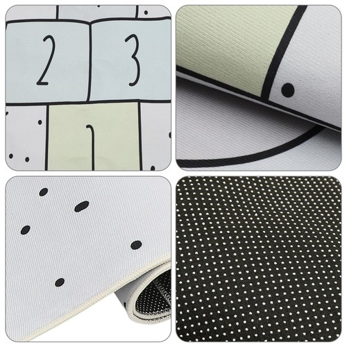 1pc Children Game Mat Checker spielen Mat Dark Grey Children Game Matte - Bild 9 von 12