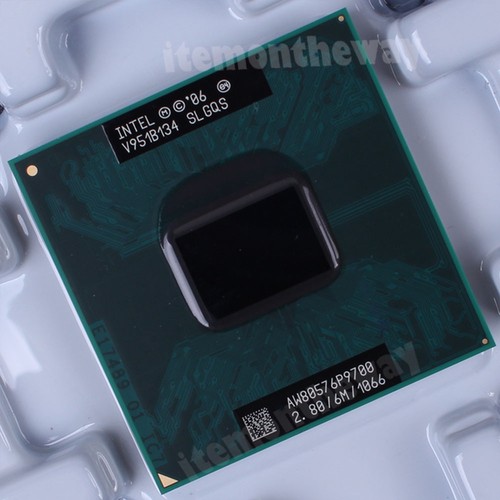 Oryginalny procesor Intel Core 2 Duo P9700 SLGQS 2,8 GHz 1066 MHz P gniazdo - Zdjęcie 1 z 1