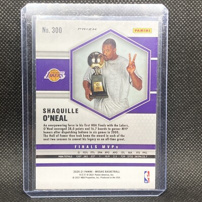 2020-21 Shaquille O'Neal Finals MVP Red Wave Prizm Tmall SSP