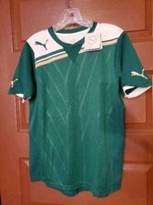 PUMA SPORT DRYCELL White/Green/Gold STRIPED POLY Youth XL