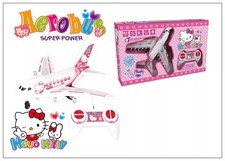 Hello Kitty Pink RC Plane Remote Control Aeroplane Car Music & Light Car