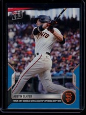 2022 Topps Now #14 Austin Slater Blue Parallel Card #d 21/49
