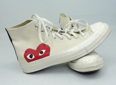 Converse All Star Play Comme des Garcons Shoes Milk White 150205C M 9 W 11
