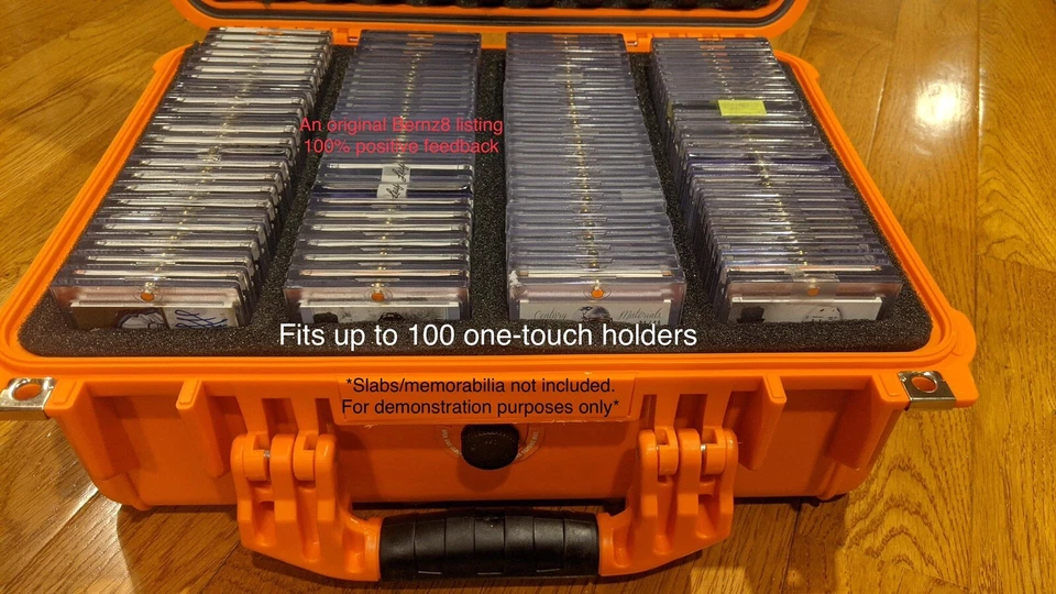 Large Orange IP65 Waterproof Travel & Storage Case for Graded Card Slab Holders - Image 4 of 4