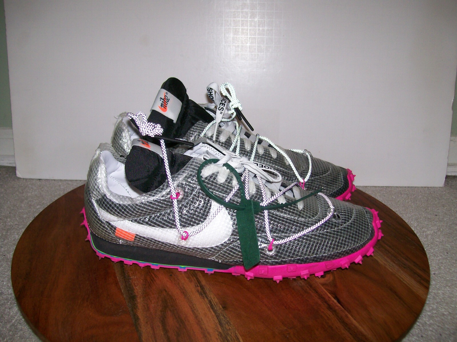 OFF WHITE X NIKE VNDS Donna TG 13 Nike Waffle Racer x Off White Fucsia CD8180 001 97 98 93 720