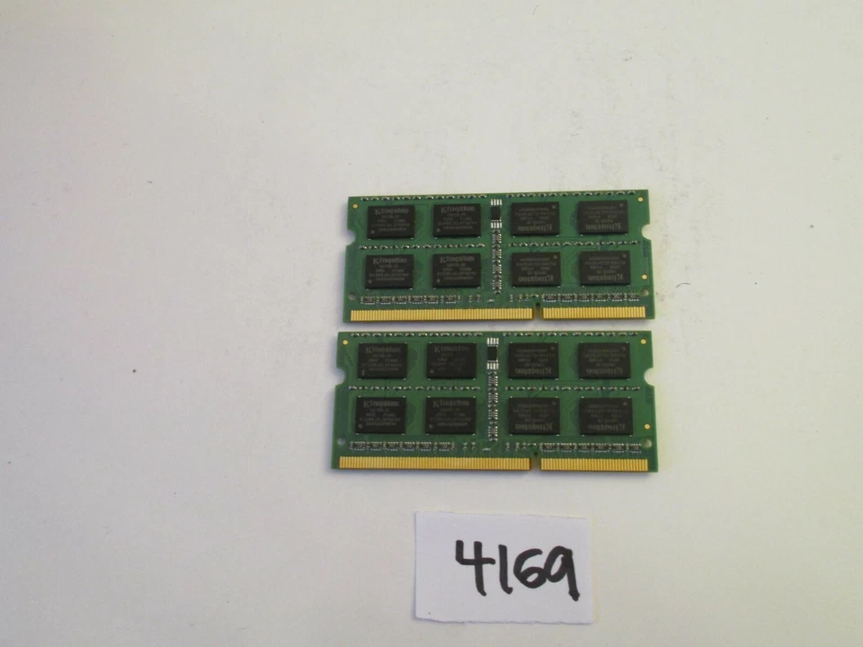 Kingston 2x2Gb=4Gb PC3-8500 1066Mhz DDR3 SO-DIMM Laptop Memory RAM (4169) - Image 2 of 2