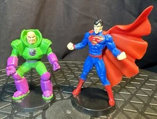 DC Comics PVC Figurines  Superman & Lex Luthor Set of 2 East West Dist. Co.